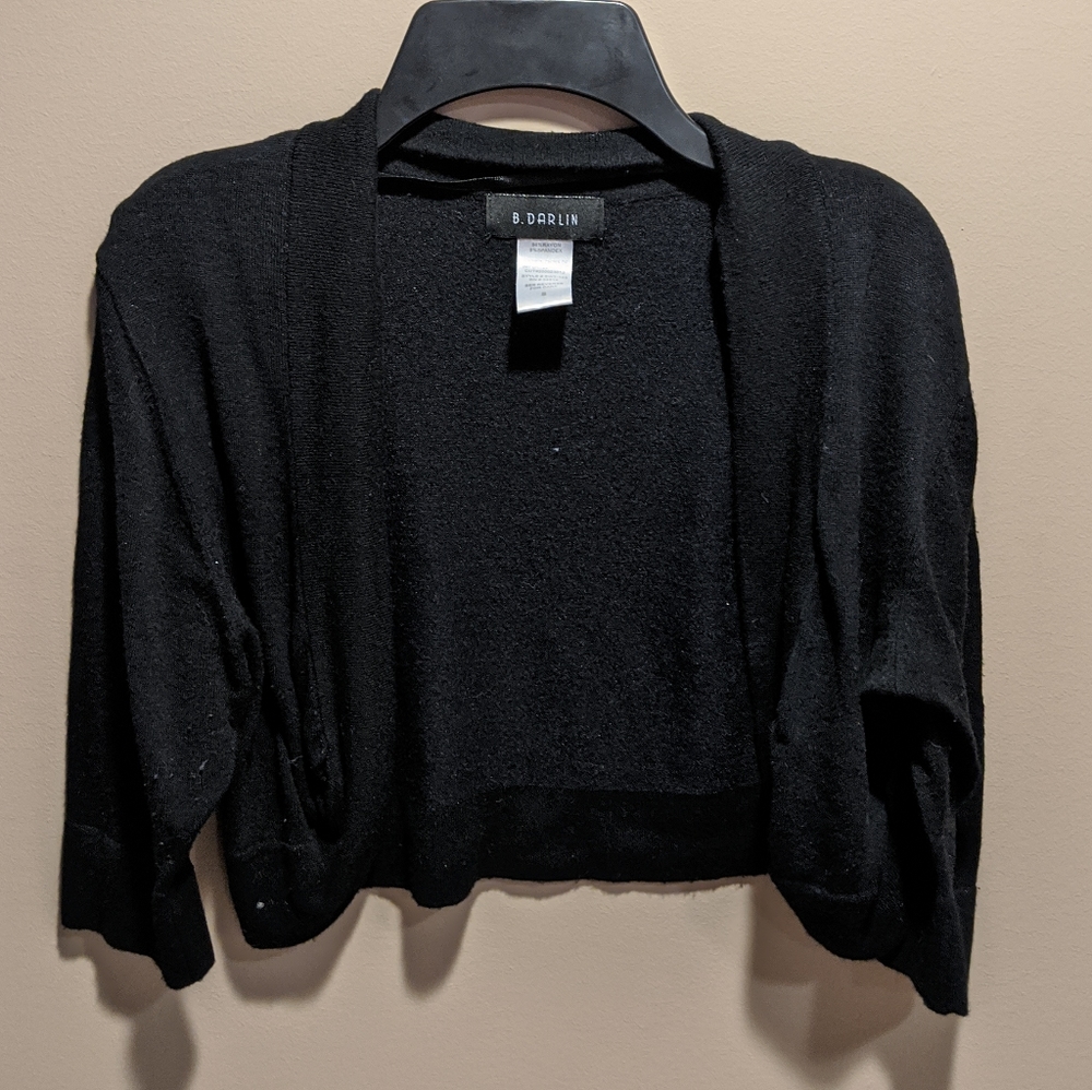 Short Sleeve Crop Cardigan